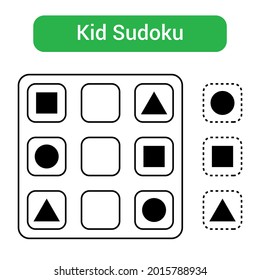 Kid sudoku. Mathematics education game.