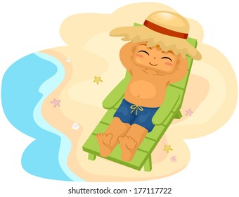 Kid Summer Boy Relax