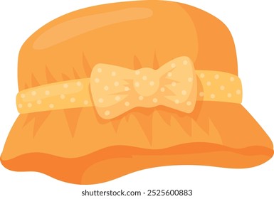 Icono de dibujos animados de sombrero de verano para niños. Gorra de niña aislada sobre fondo blanco