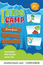 Kid Summer Vacation Template, Event Invitation, Festival Flyer, Summer Camp