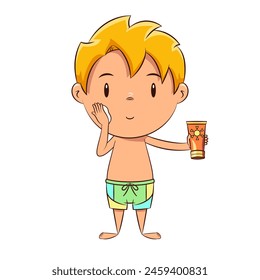 Kid sunscreen, face, sunblock, summer, swimwear