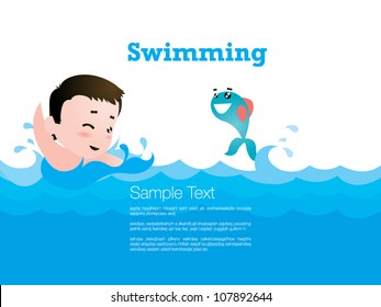 Kid Swiming