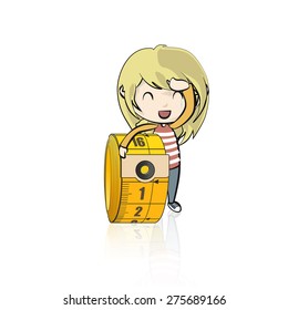 Kid with tape measure 