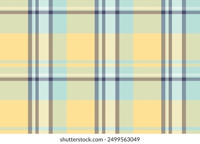 Kid tartan fabric textile, jersey vector background pattern. Cute texture check plaid seamless in light and pastel colors palette.