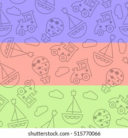 kid theme seamless pattern 