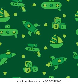 Kid theme seamless pattern