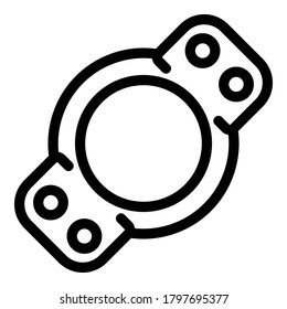 Kid toy icon. Outline kid toy vector icon for web design isolated on white background