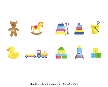 Kid Toy Illustration Element Set