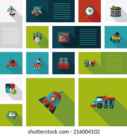 kid toys flat app ui background,eps10