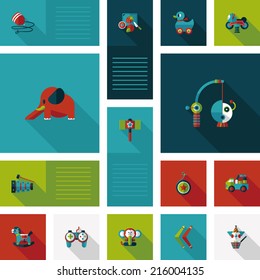 kid toys flat app ui background,eps10