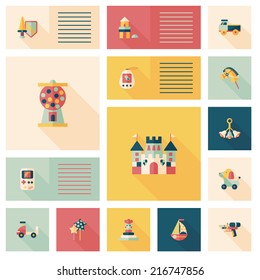 kid toys flat app ui background,eps10