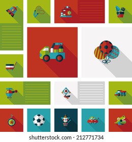kid toys flat ui background,eps10