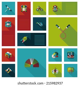 kid toys flat ui background,eps10