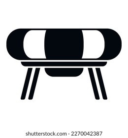 Kid trampoline icon simple vector. Water park. Waterpark pool