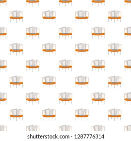 Kid trampoline pattern seamless vector repeat for any web design