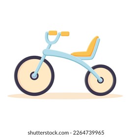 Kid trike. tricycle isolated vector illustration