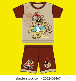 kid t-shirt set design for printing