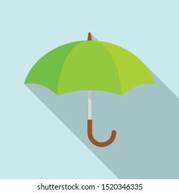 Kid umbrella icon. Flat illustration of kid umbrella vector icon for web design