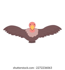 Kid vulture icon cartoon vector. Nature animal. African griffon