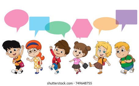 Back To School Cartoon Images Stock Photos Vectors Shutterstock