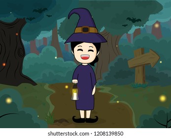 Kid Wearing Monsters Costumes