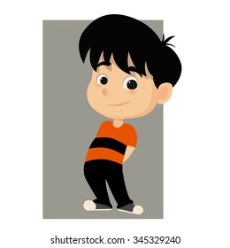 kid welcome .vector illustration.
