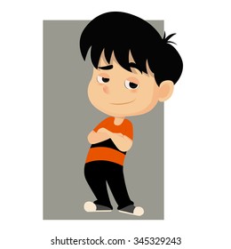 kid welcome .vector illustration.