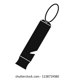 Kid whistle icon. Simple illustration of kid whistle vector icon for web design isolated on white background