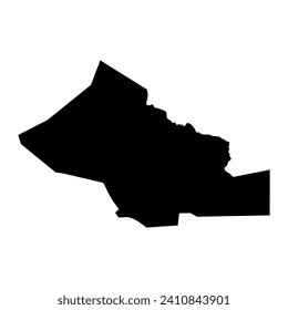Kidal region map, administrative division of Mali. Vector illustration.