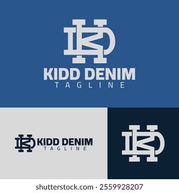 Kidd denim logo modern type