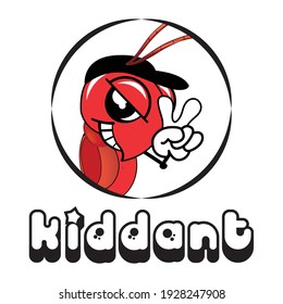 Kiddant Ant logo, Creative logo design