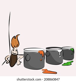 Kiddish concept for 15th of August, Indian Independence Day celebrations. 