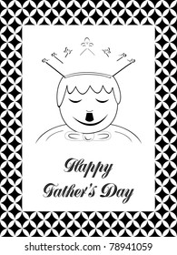 kiddish concept illustration for dad day celebration