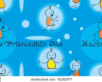 kiddish pattern illustration for friendship day