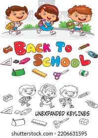 Kiddos merrily going back to school