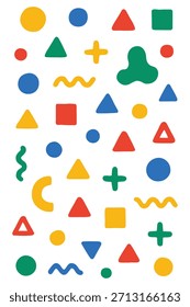 Fondo de Formas abstractas de estilo Kiddy
