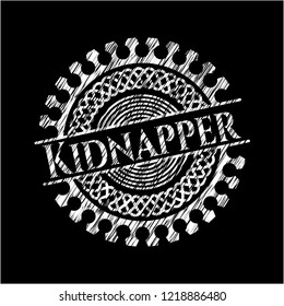 Kidnapper written on a blackboard