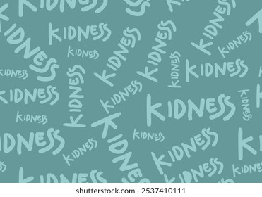 kidness seamless pattern. Print for graphic t-shirts, sweatshirts, posters. Vector