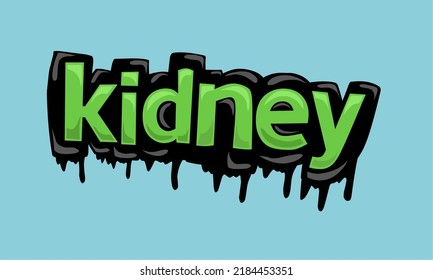 KIDNEY background writing vector design very cool and simple