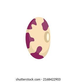 Icono de judías de riñón. Ilustración plana del icono del vector del frijol renal aislado en el fondo blanco