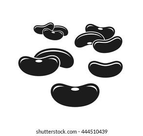 Kidney bean. Icon set. Vector illustration