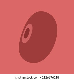 Kidney bean icon vector. Kidney bean logo design.