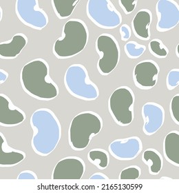 Kidney beans pattern wallpaper.  doodle symbol seamless design fashion all over print