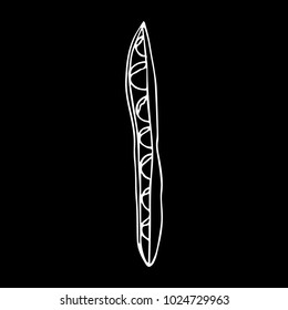 Kidney Beans vector illustration. Doodle style. Design, print, logo, decor, textile, paper