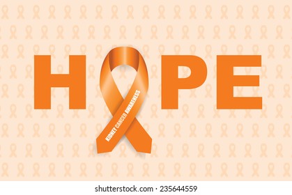 kidney cancer awareness ribbon