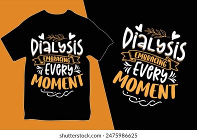 Kidney Cancer Dialysis awareness T-shirt design. 