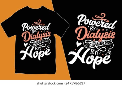 Kidney Cancer Dialysis awareness T-shirt design. 