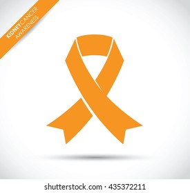Kidney Cancer ribbon vector