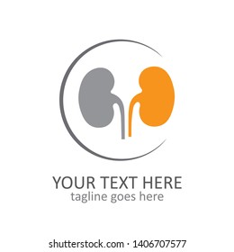 Kidney care abstract vector logo template