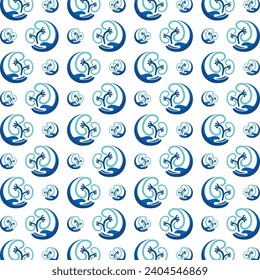 Kidney care beautiful seamless pattern repeating abstract vector background